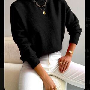 Black oversized sweater